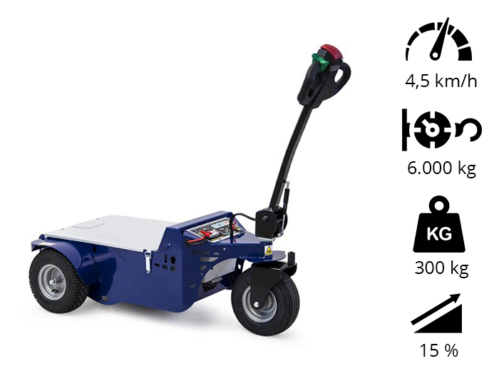 M6-5-Elektroschlepper mit optionalem Hubsystem